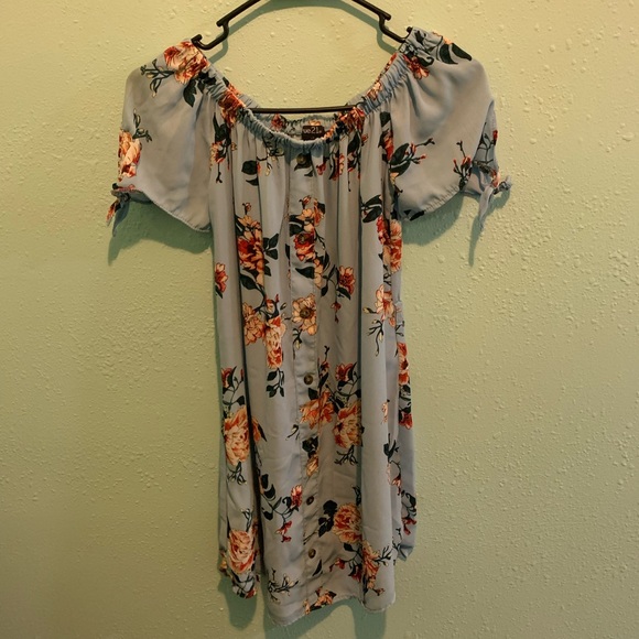 Rue21 light blue floral dress. Size extra small - Picture 1 of 1